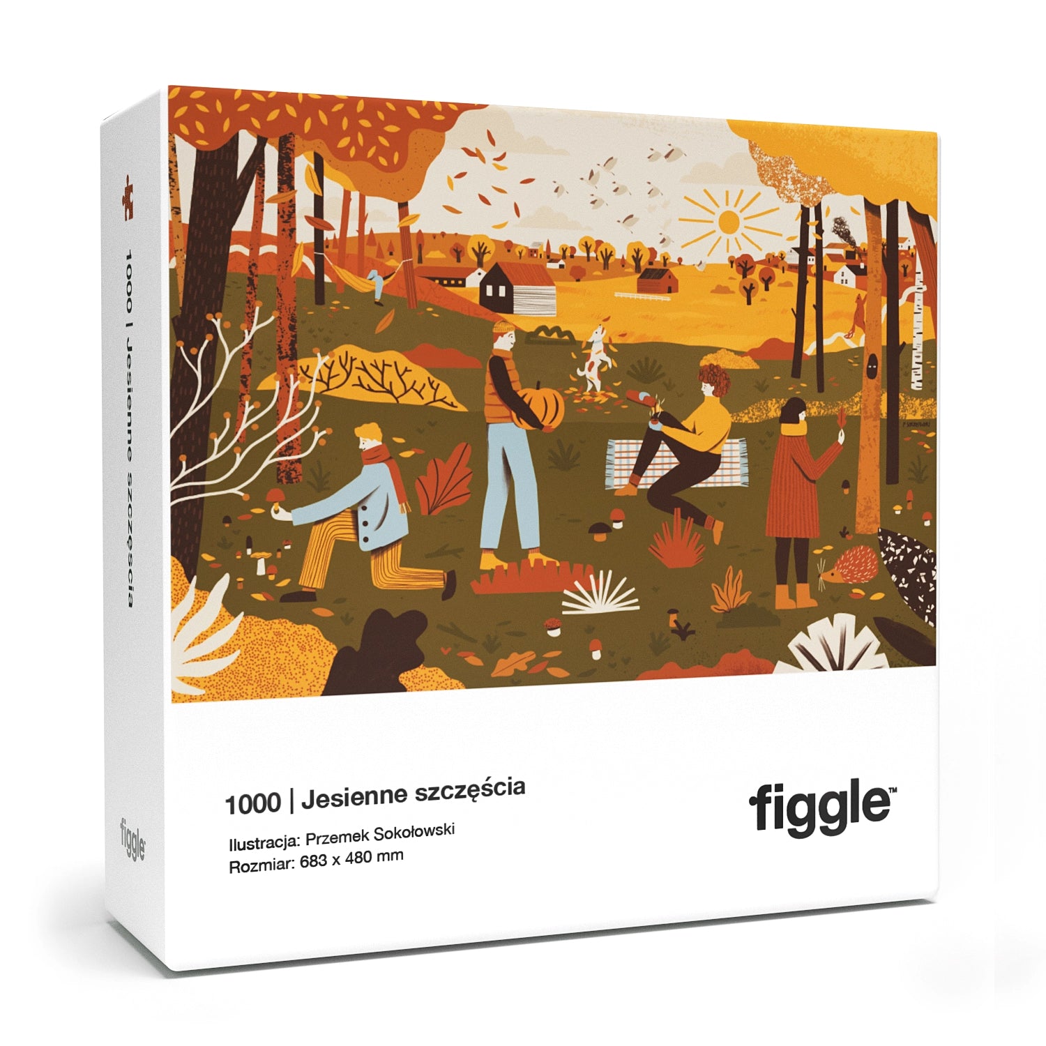 FIGGLE Puzzle Jesienne Szczęścia 1000 el.