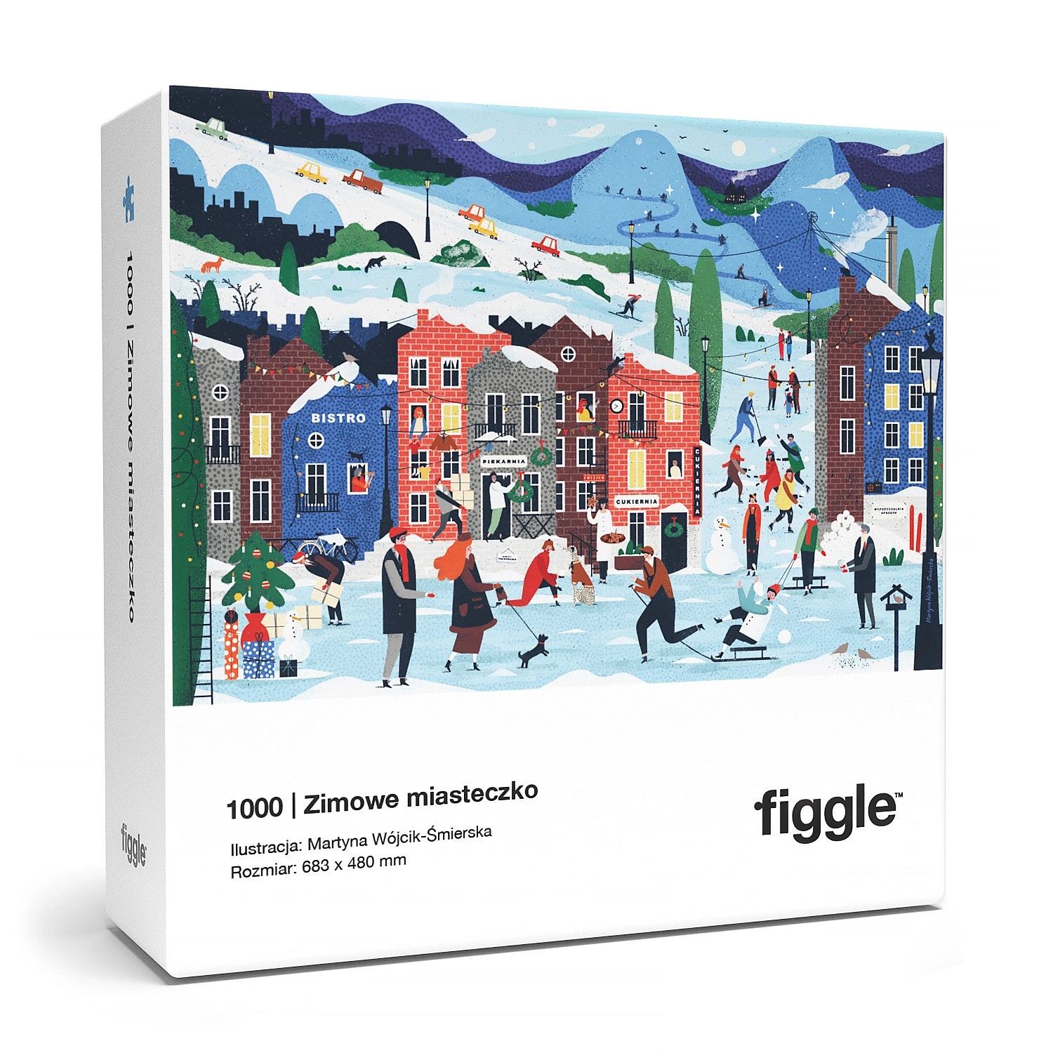 FIGGLE Puzzle Zimowe Miasteczko 1000 el.