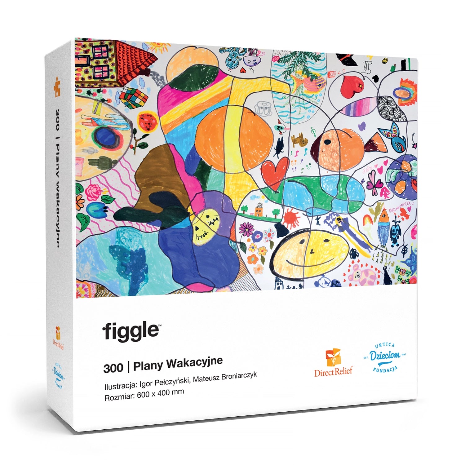FIGGLE x FUNDACJA URTICA DZIECIOM Puzzle Plany wakacyjne 300 el.