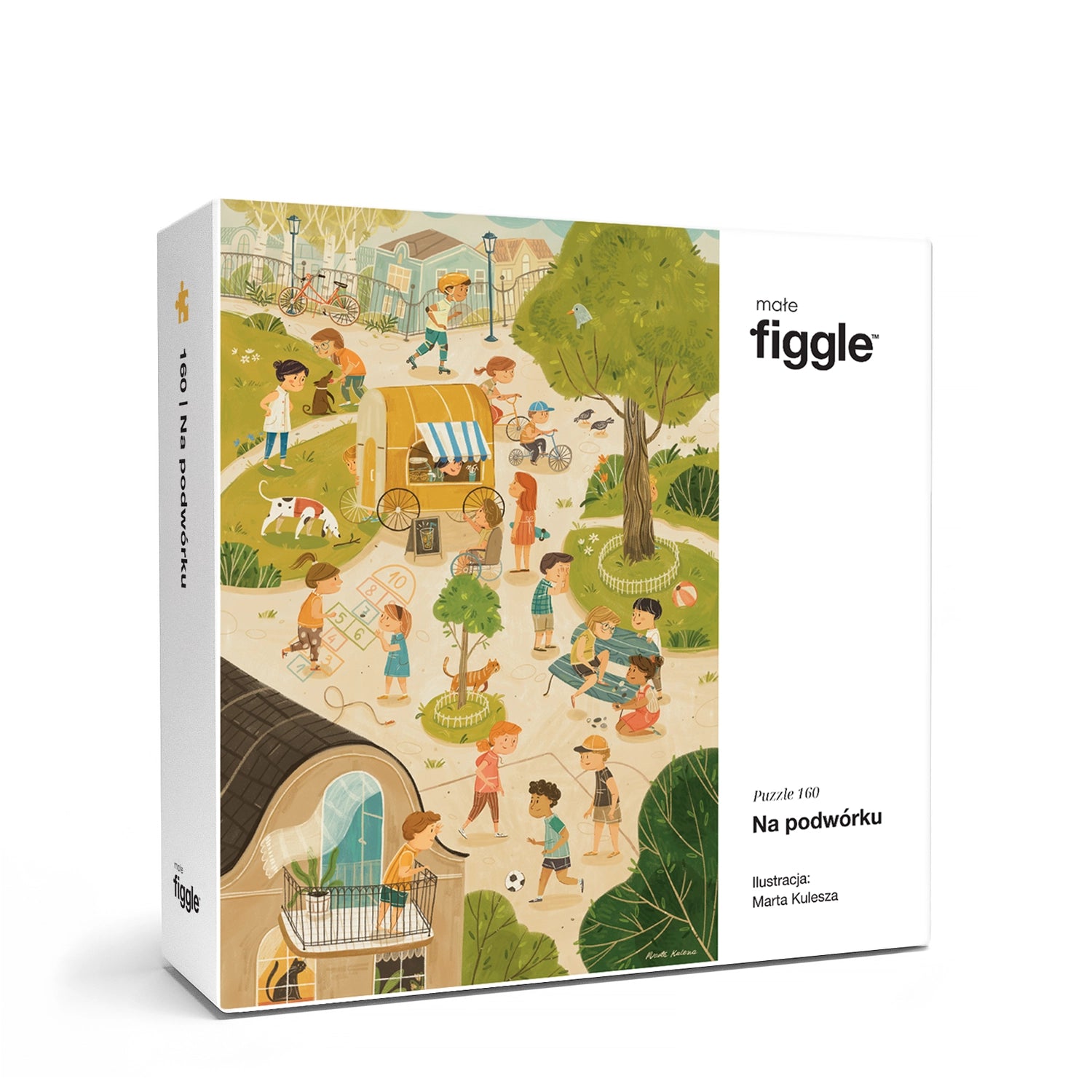 MAŁE FIGGLE Puzzle Na podwórku 160 el.
