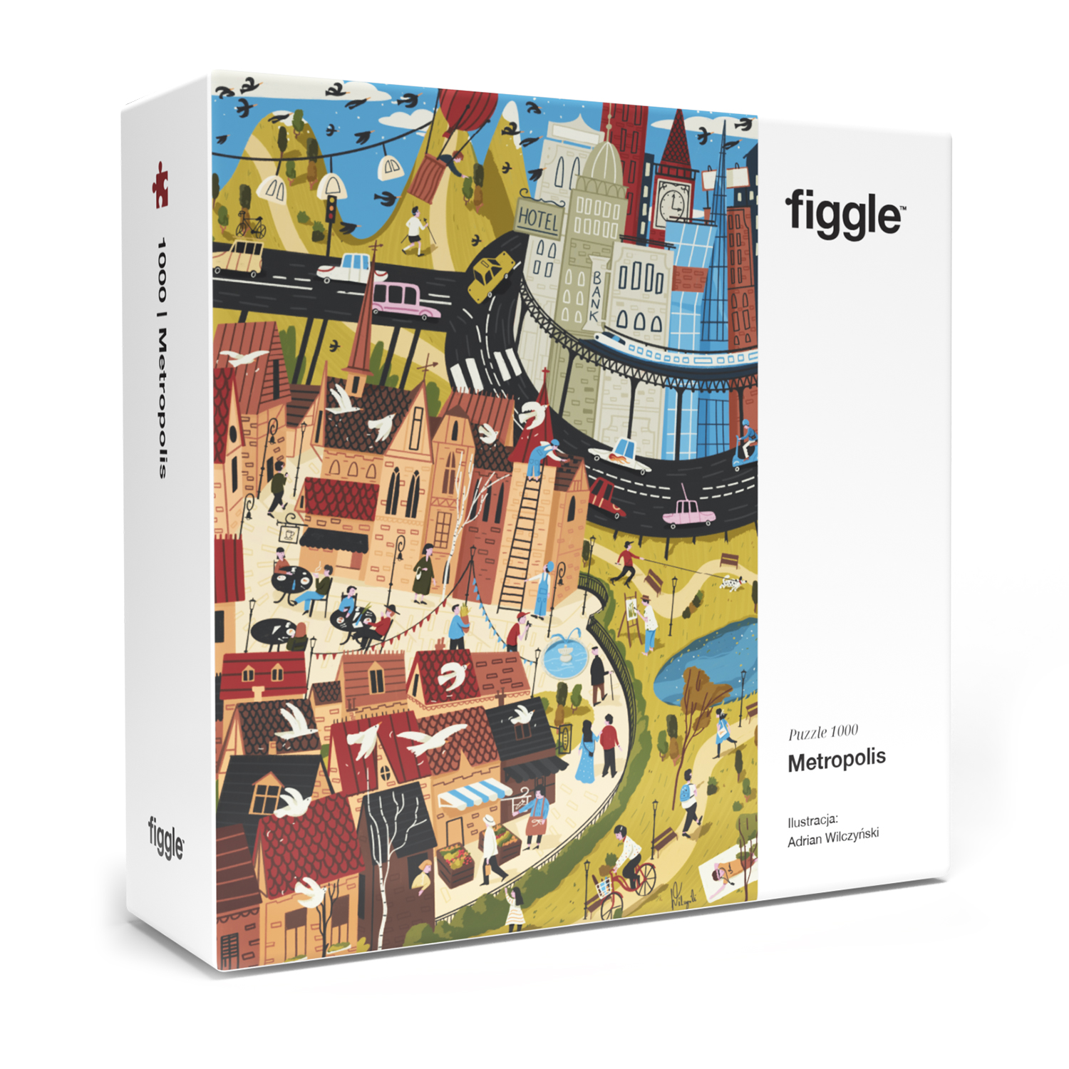 Figgle puzzle Metropolis box front
